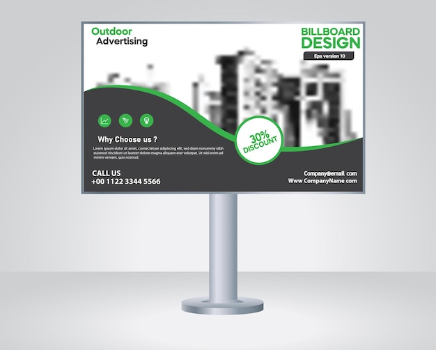 Billboard outdoor advertising banner template