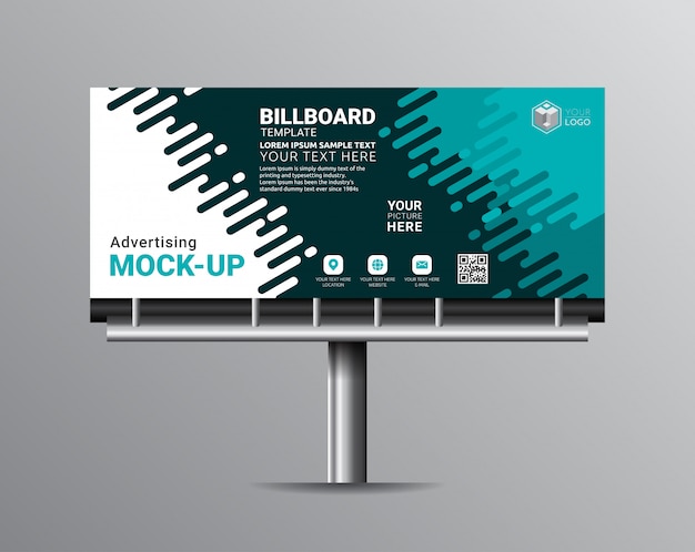 Billboard sjabloonontwerpen voor buitenreclame.