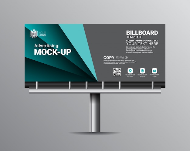 Vector billboard sjabloonontwerpen voor buitenreclame.