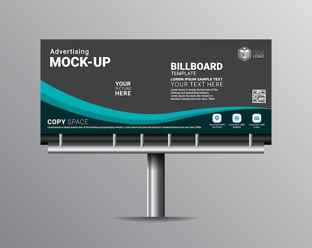 Vector billboard sjabloonontwerpen voor buitenreclame.