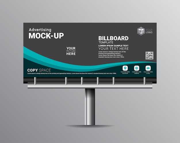 Billboard sjabloonontwerpen voor buitenreclame.