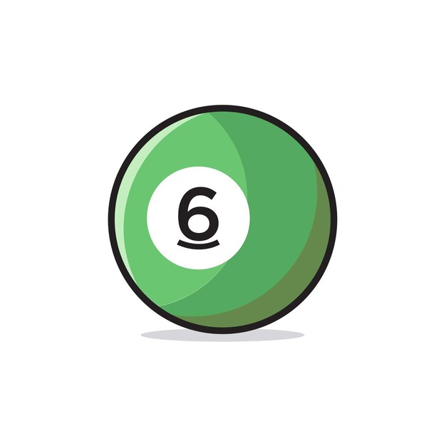 Vector billiard icon design vector template