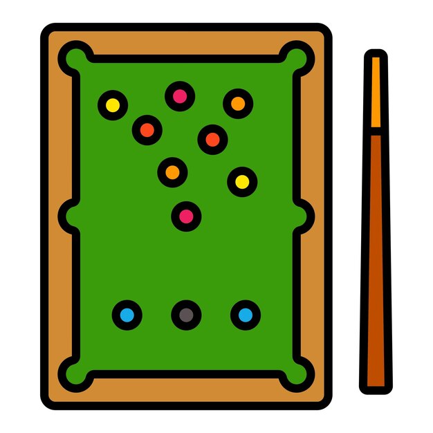 Vector billiard icon