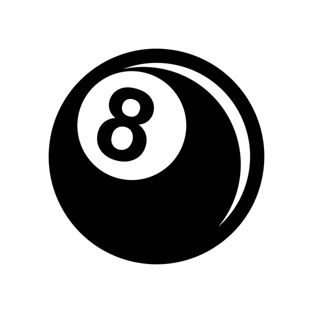 Billiard logo icon design illustration