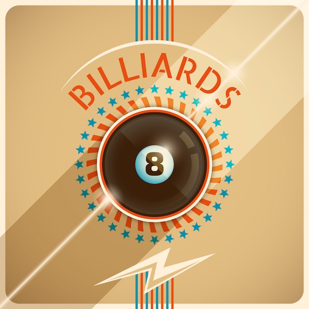 Vector billiards background