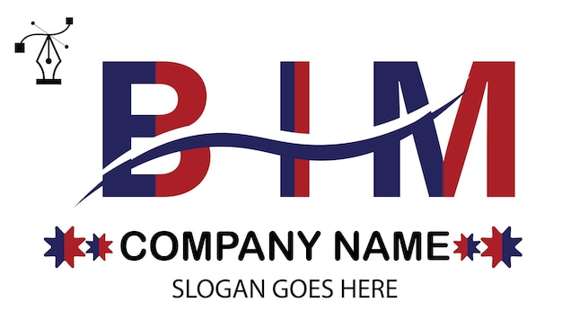 Vector bim letter logo