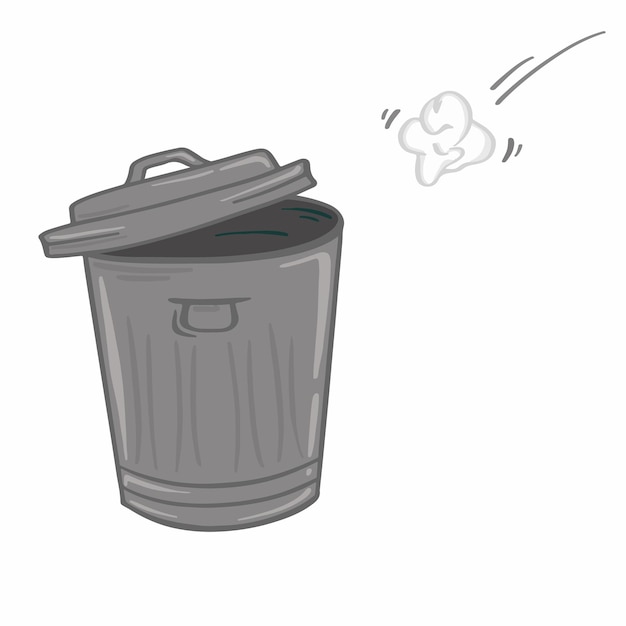 Bin Vector isolated illustration