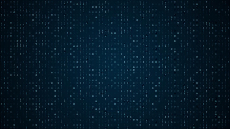 Vector binary code abstract technology background global network