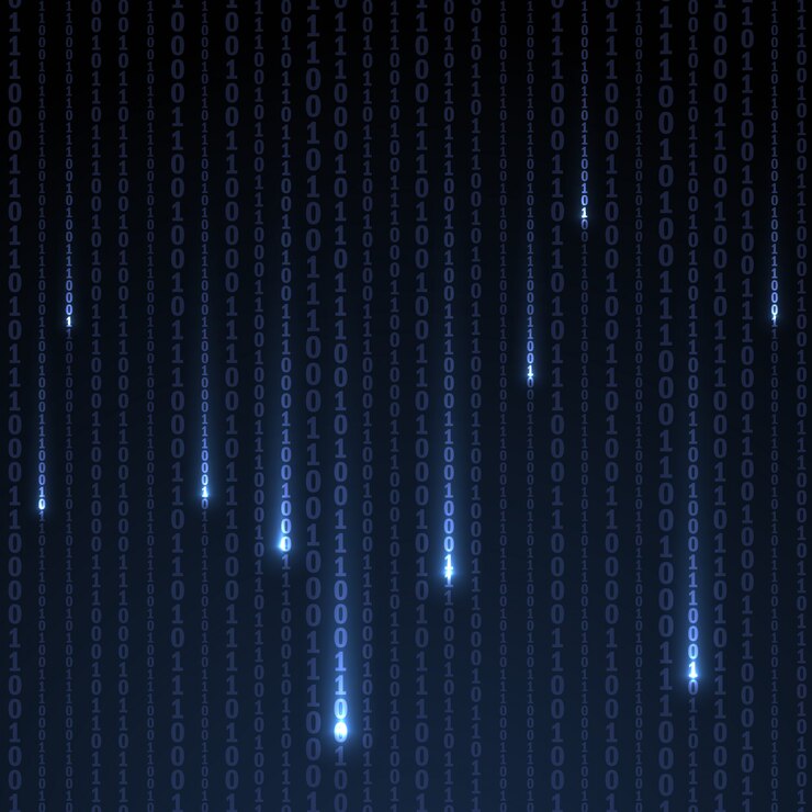 Vector binary code background
