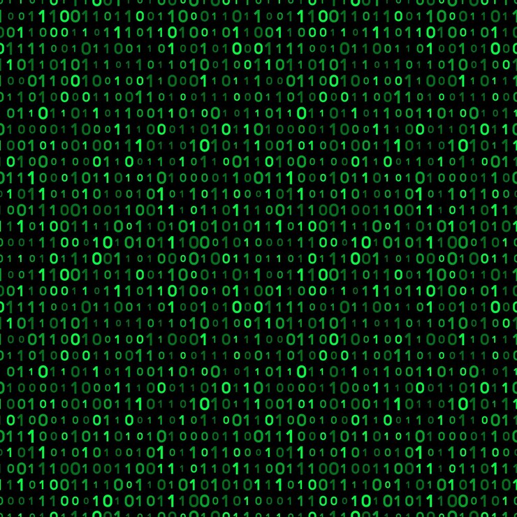 Vector binary code background
