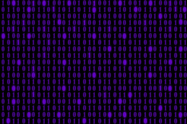 Vector binary code background