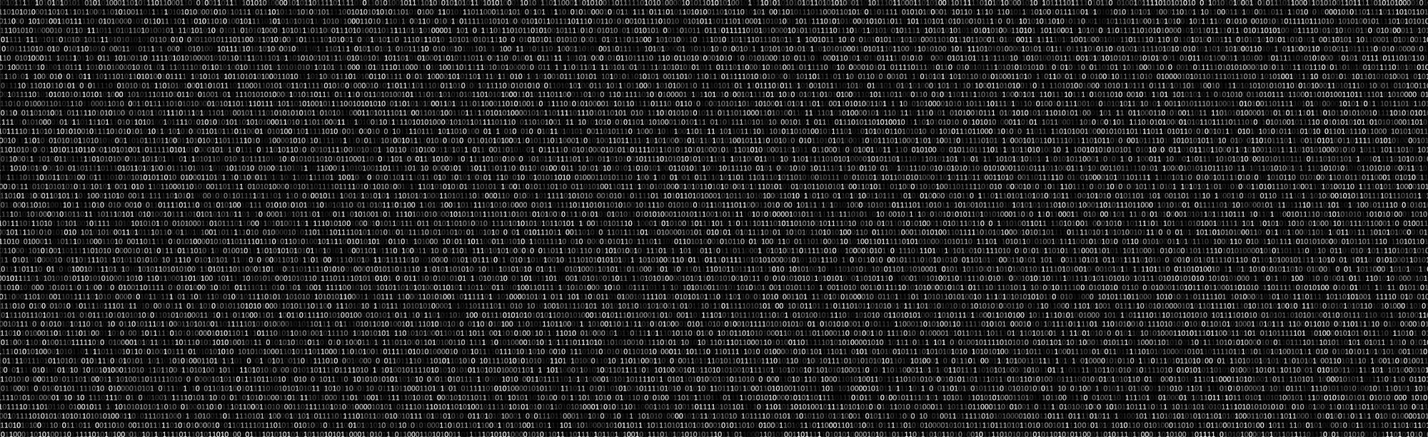 binary code black and white