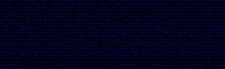 Vector binary code blue background with two binary digits 0 and 1 on black background algorithm data code