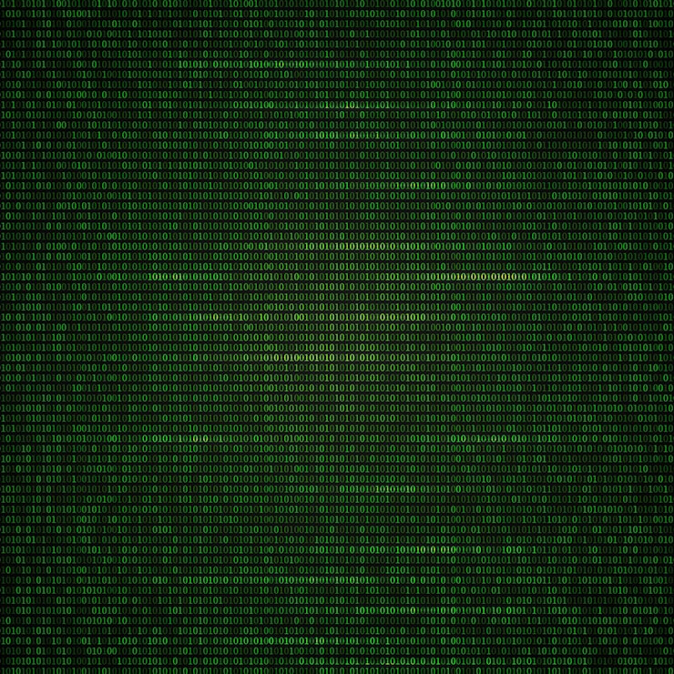 Vector binary code bright green background programming code big data concept digital technology vector illustrationvector template for your design projects