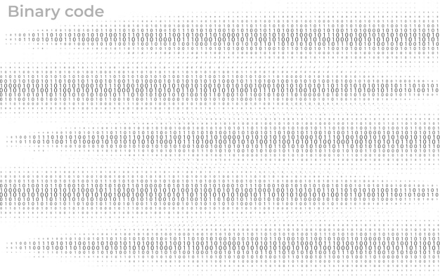 Binary Code Data Stream Abstract Digital Flow and Matrix Visualization Background Futuristic Cyber Network Programming and Technology Concept for Science and Innovation