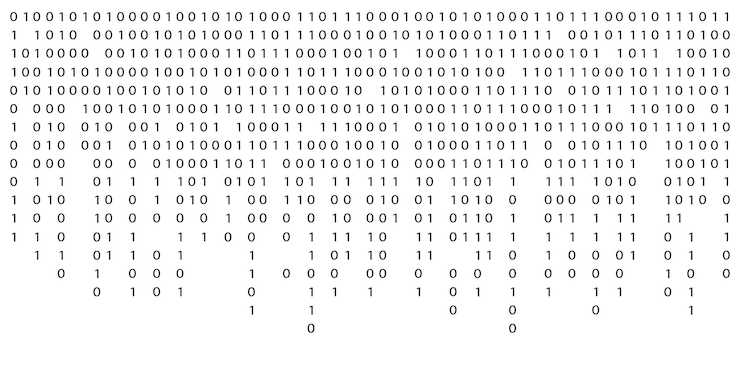 Vector binary code pattern digital binary code background vector