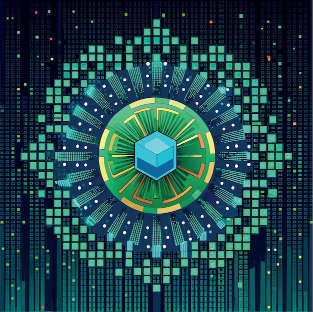 二進制代碼模式 數碼技術背景 抽象矩陣編程 電腦代碼