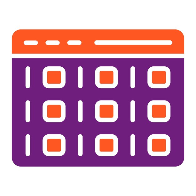 Binary Code Vector Icon Design Illustratie