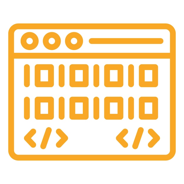 Binary code Vector Icon Design Illustratie