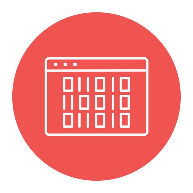 Vector binary code vector illustration