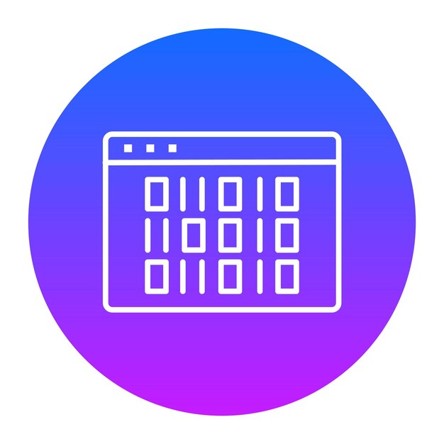 Vector binary code vector illustration