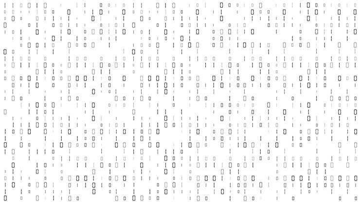 Vector binary code white number pattern computer data zero and one symbols digital matrix backdrop software encryption coding algorithm security technology vector texture background