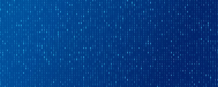 Vector binary data software programming code background random 0 and 1 numbers of program code on light blue backdrop digital big data technology concept vector