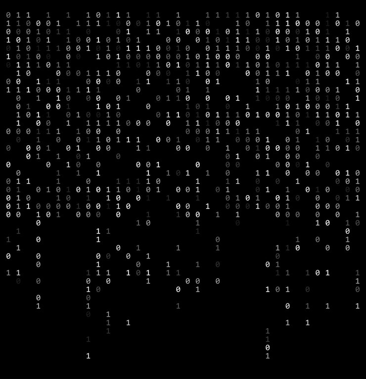 Vector binary digits falling background abstract 01 wallpaper