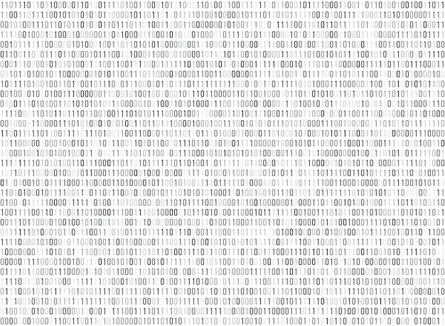 Binary matrix computer data code vector seamless background