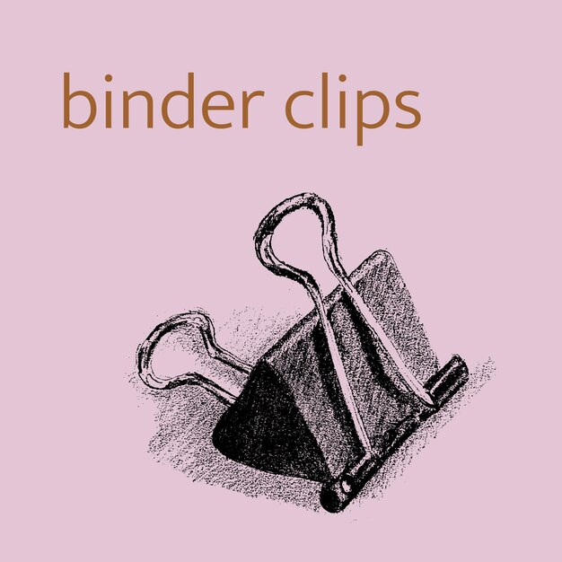 Vector binder clips