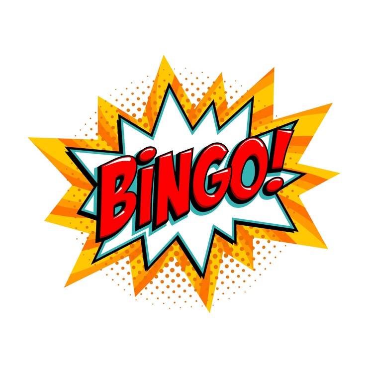 Vector bingo loterij gele banner