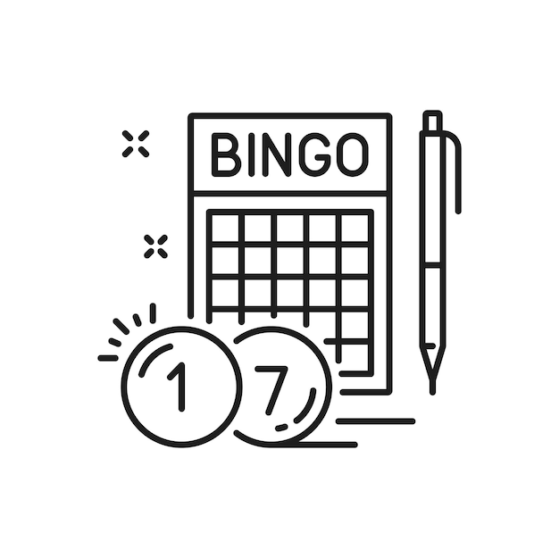 Bingo lottery card and pen lotto gamble game