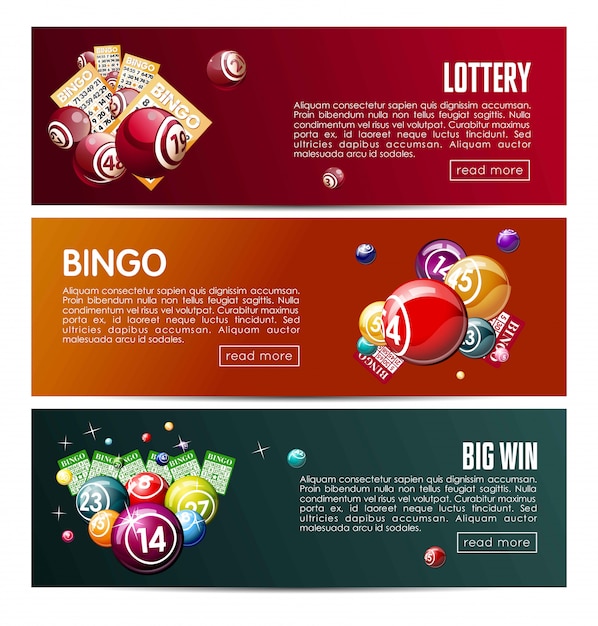 Vector bingo lottery online lotto game