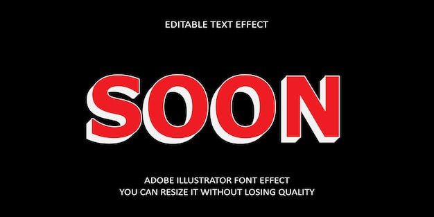 Binnenkort bewerkbare tekst lettertype-effect