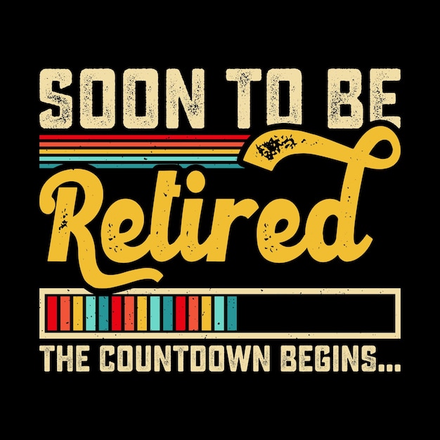 Binnenkort met pensioen grappig pensioen met pensioen retro vintage pensioen T-shirt ontwerp