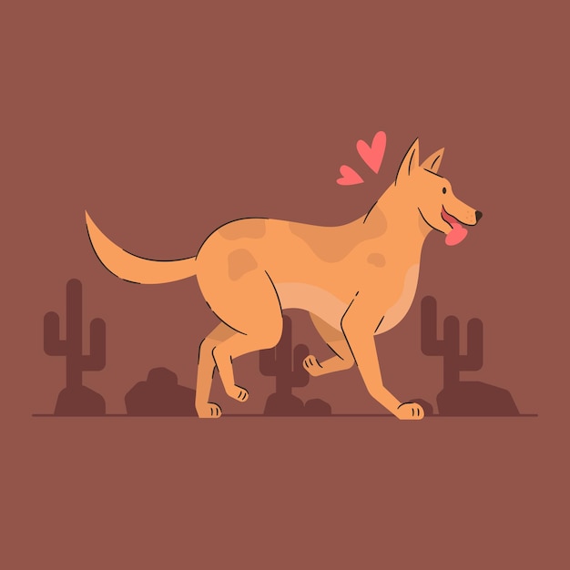 Binnenlandse hond concept vectorillustratie