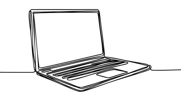 Binoculaire continue enkellijntekening Vectorillustratie