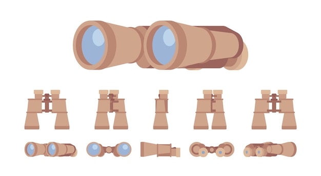 Binoculars optical instrument set