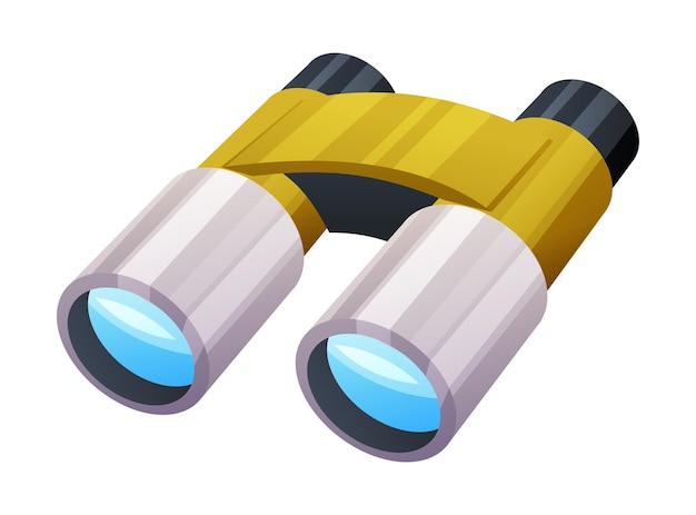 Vector binoculars vector illustration isolated on white background