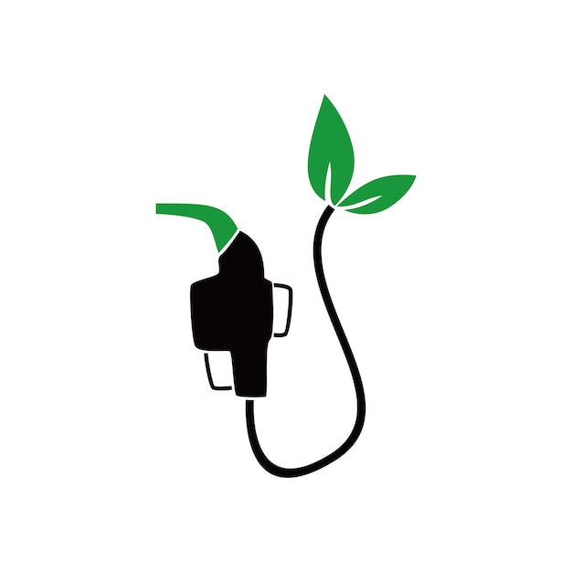 bio brandstof pictogram ontwerp illustratie. alternatief energieteken en symbool.