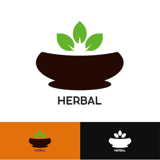 Vector bio label vector logo sample herbal logo