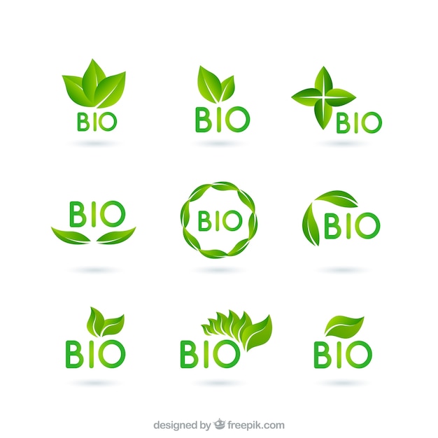Вектор Био логотипы