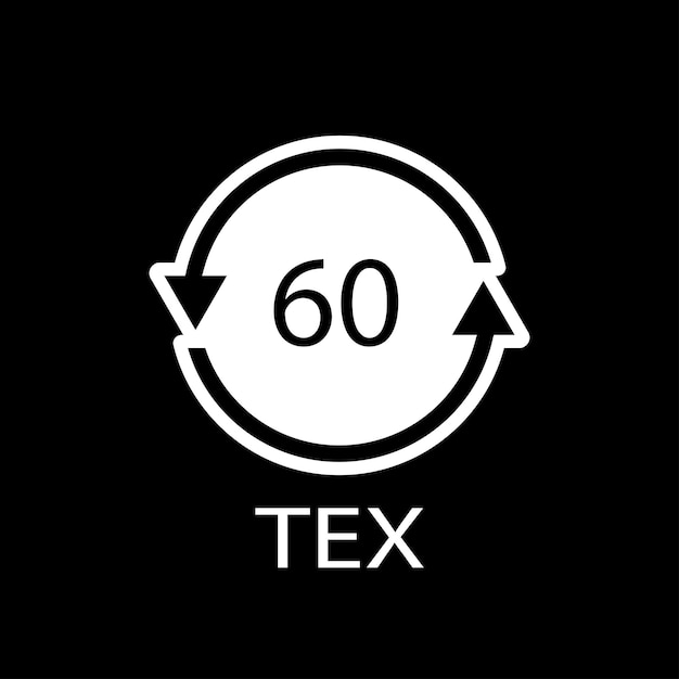 バイオマター有機物リサイクルコード 60 TEX ベクターイラスト