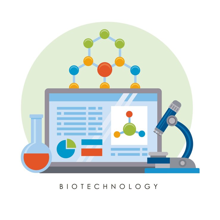 Vector bio technology laptop
