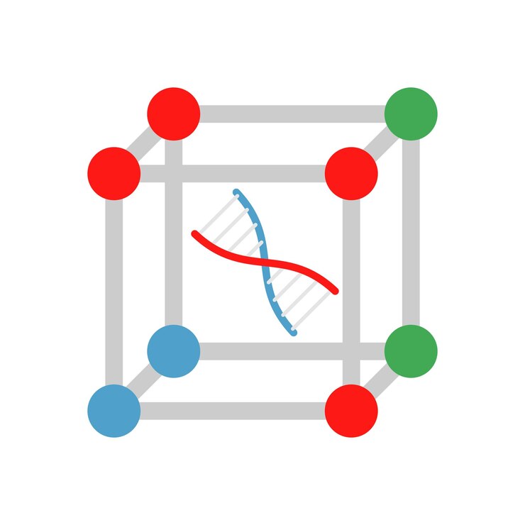 Vector biochemistry illustration