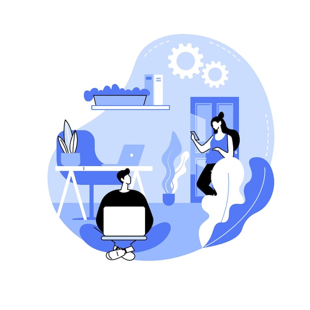 Biofiele kantoor geïsoleerde cartoon vectorillustraties
