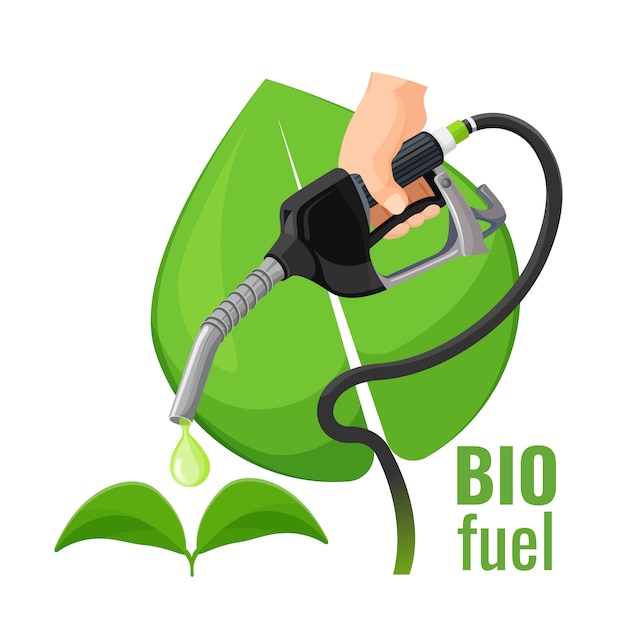 Vector biofuel concept embleem