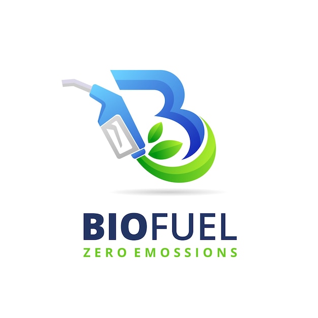 Biofuel logo design with letter b