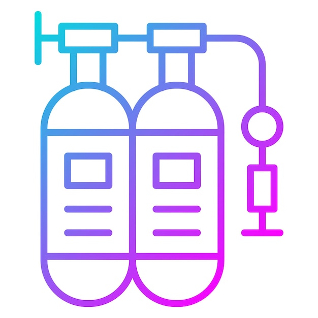 Vector biogas cylinder vector icon can be used for sustainable energy iconset