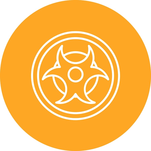 Biohazard icon vector image Can be used for Pollution